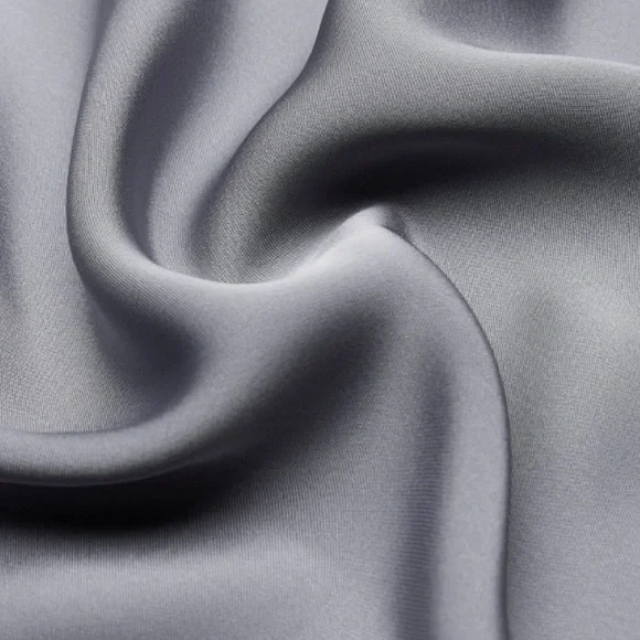 NWT Babaton Hyde Satin Wrap Mini Dress – Slate Gray – Size Small - Picture 7 of 8